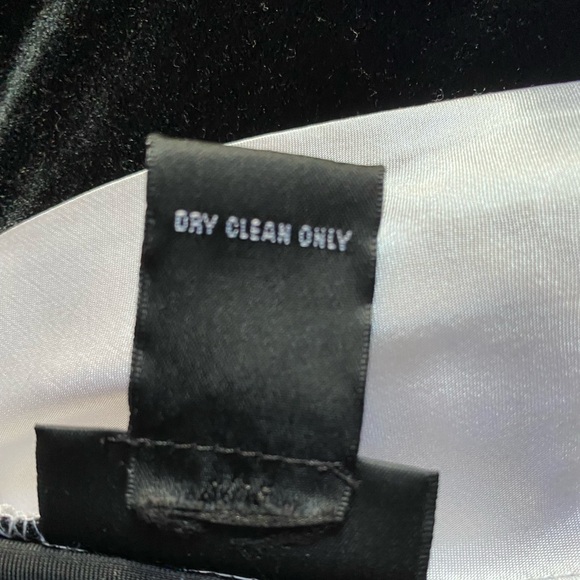 Women’s Whimsygoth Black Velvet Contrast Collar Long Sleeve Mini Dress Small - Picture 10 of 10